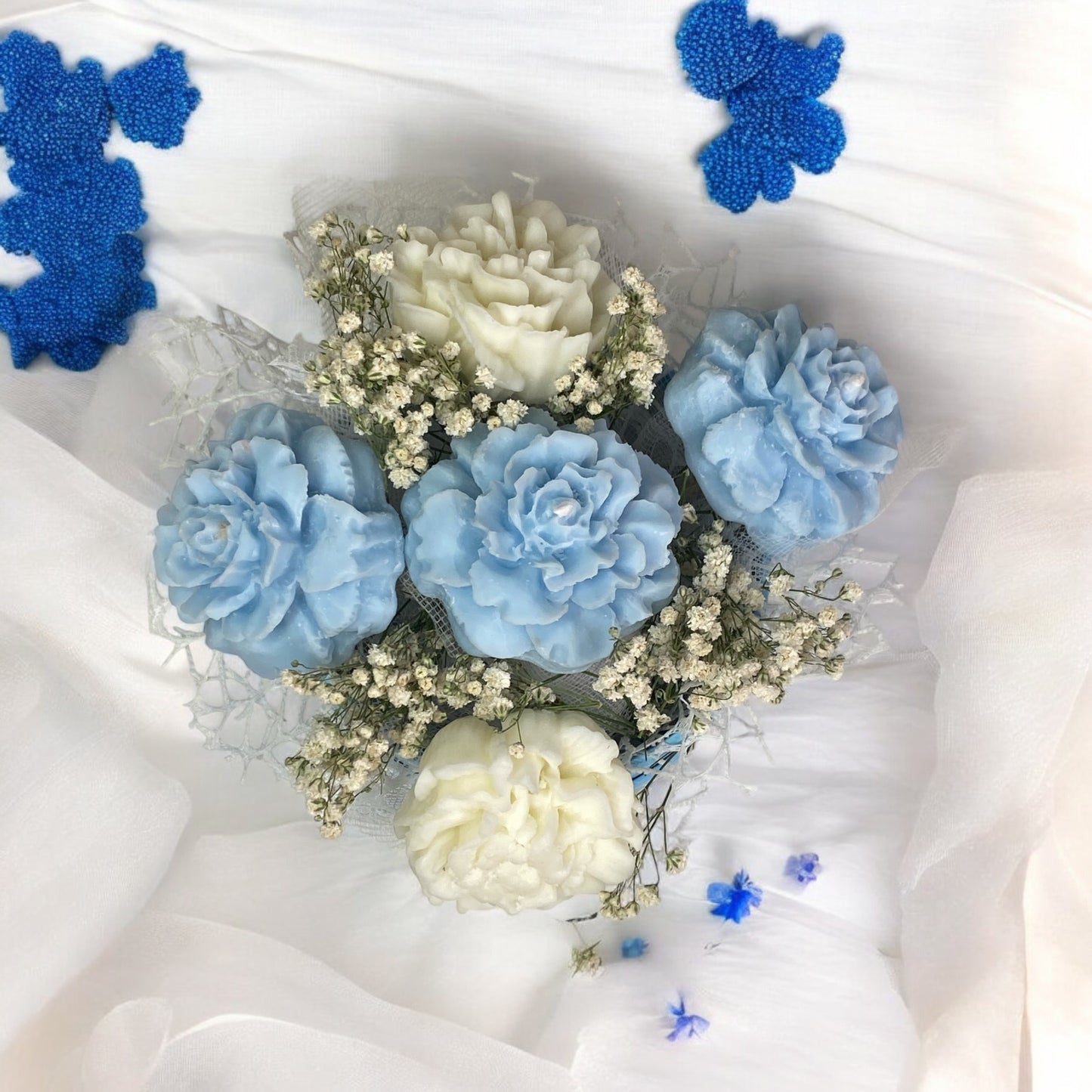 Mini Bouquet Di Candele In Cera Di Soia