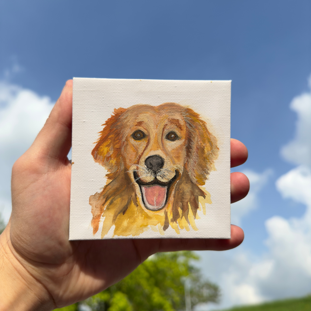 Quadretto personalizzabile con il ritratto del vostro animale domestico.
