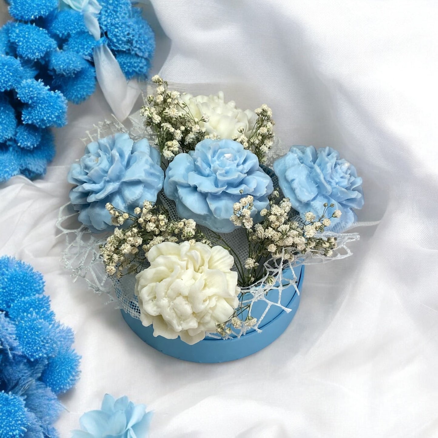 Mini Bouquet Di Candele In Cera Di Soia