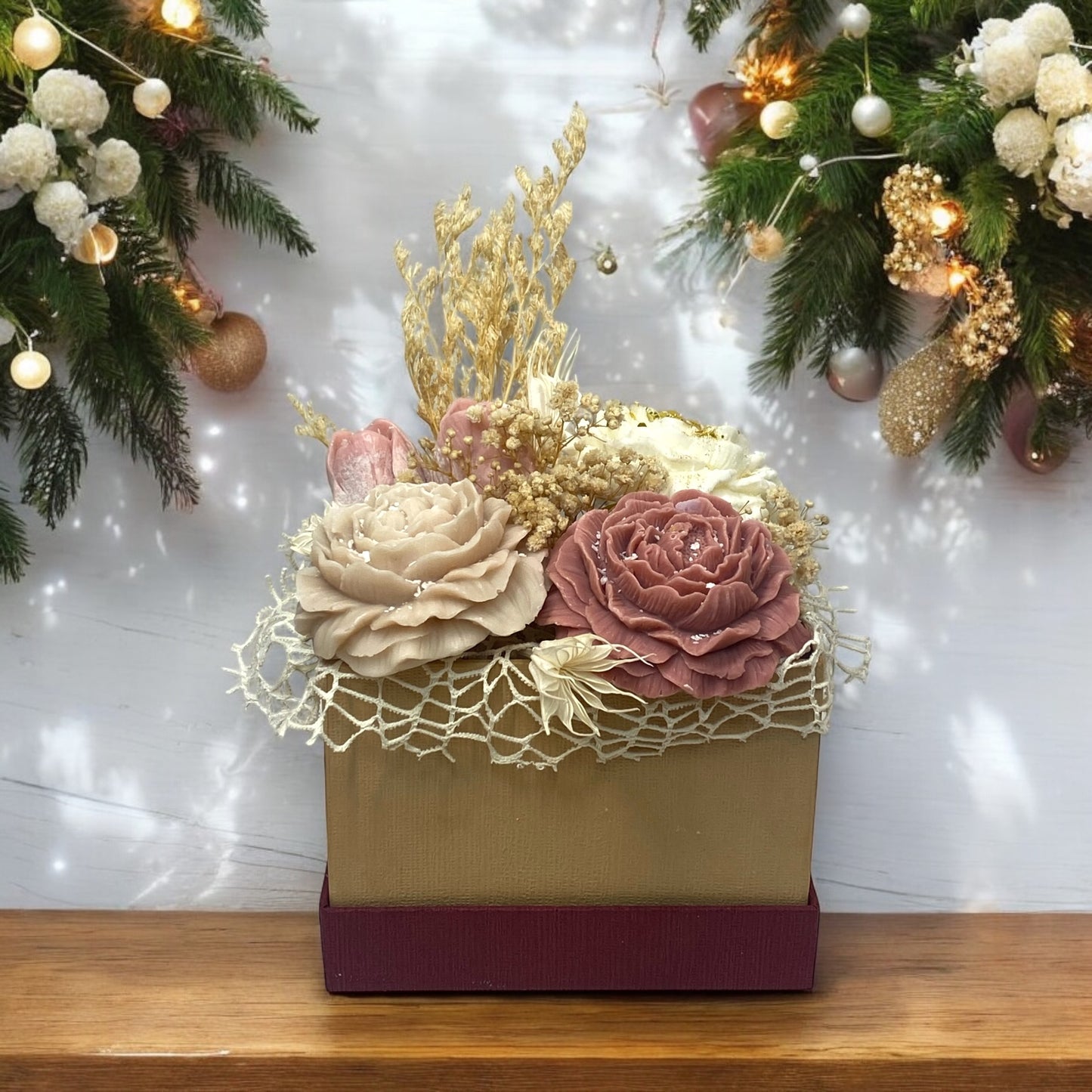 Bouquet Di Fiori Di Cera Di Soia