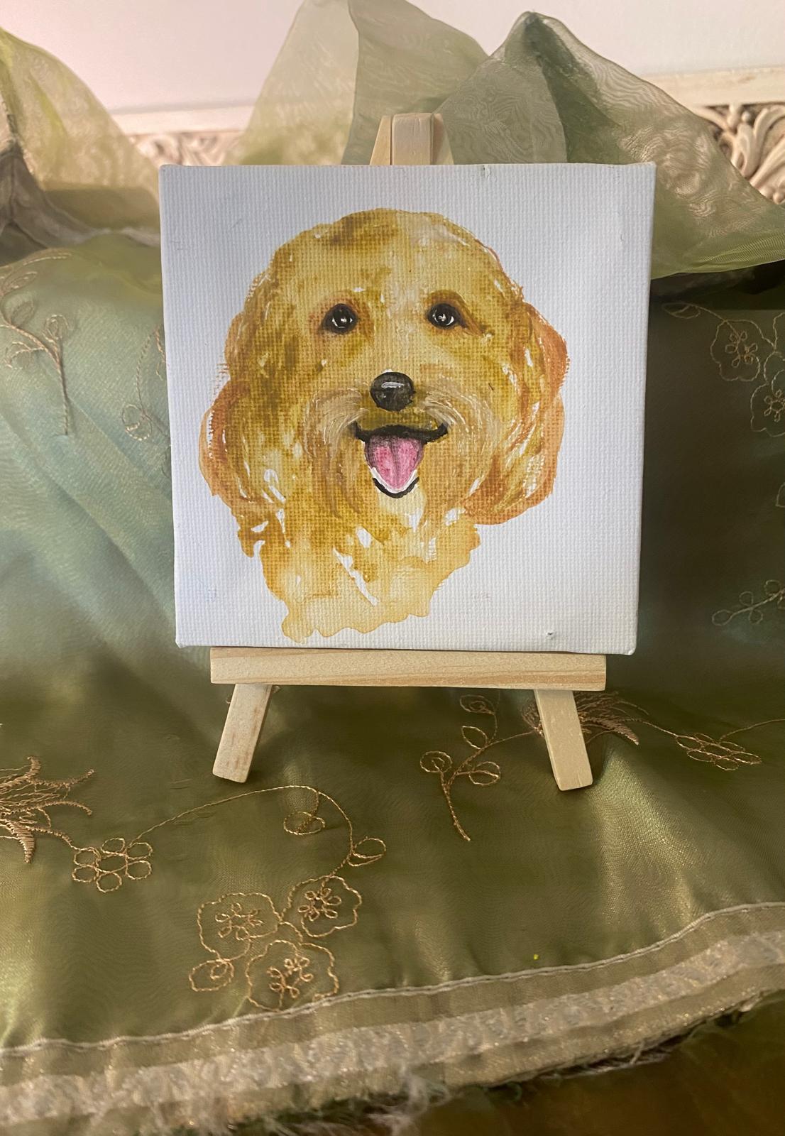 Quadretto personalizzabile con il ritratto del vostro animale domestico.