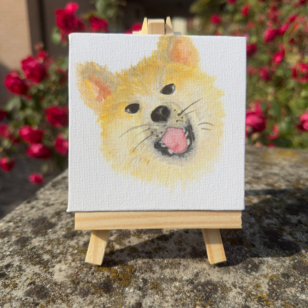 Quadretto personalizzabile con il ritratto del vostro animale domestico.