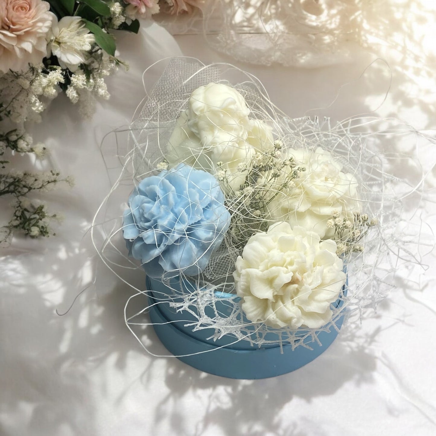 Mini Bouquet Di Candele In Cera Di Soia