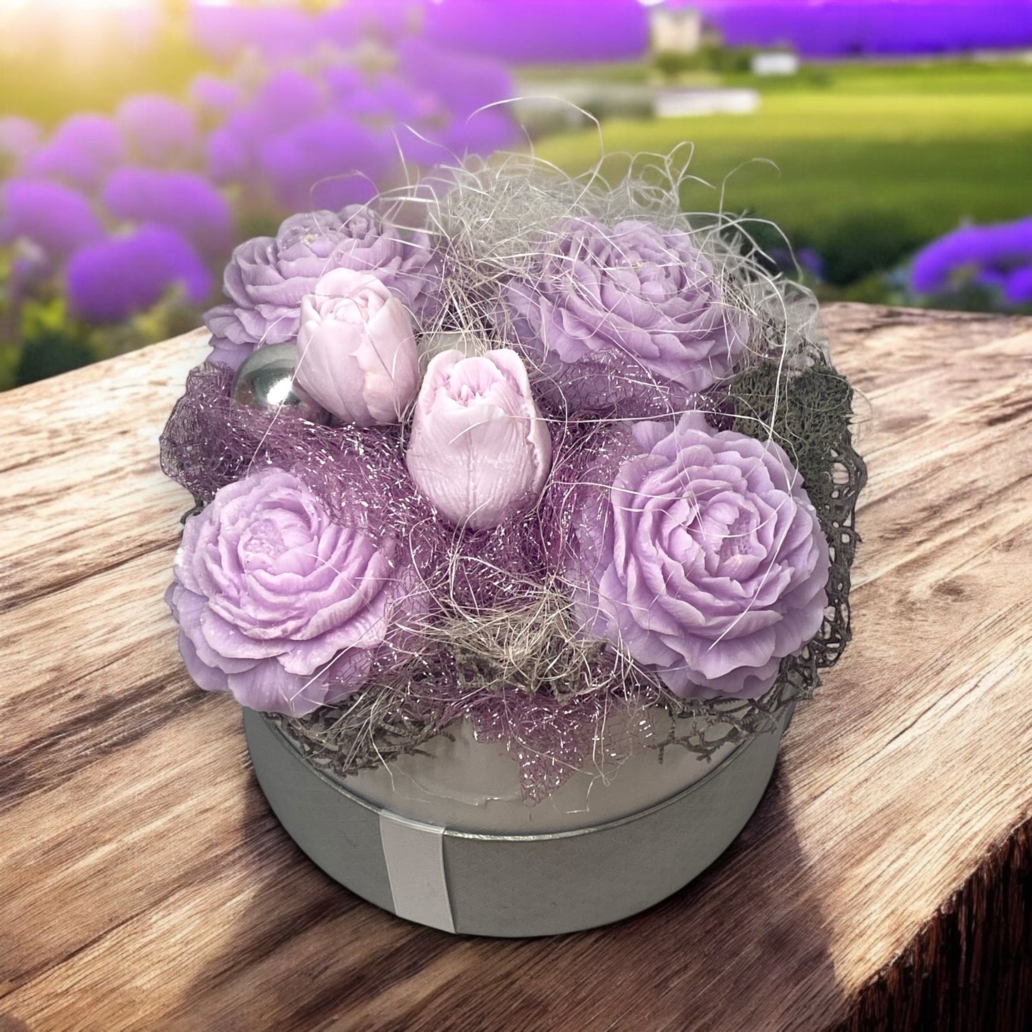 Bouquet Di Fiori Di Cera Di Soia