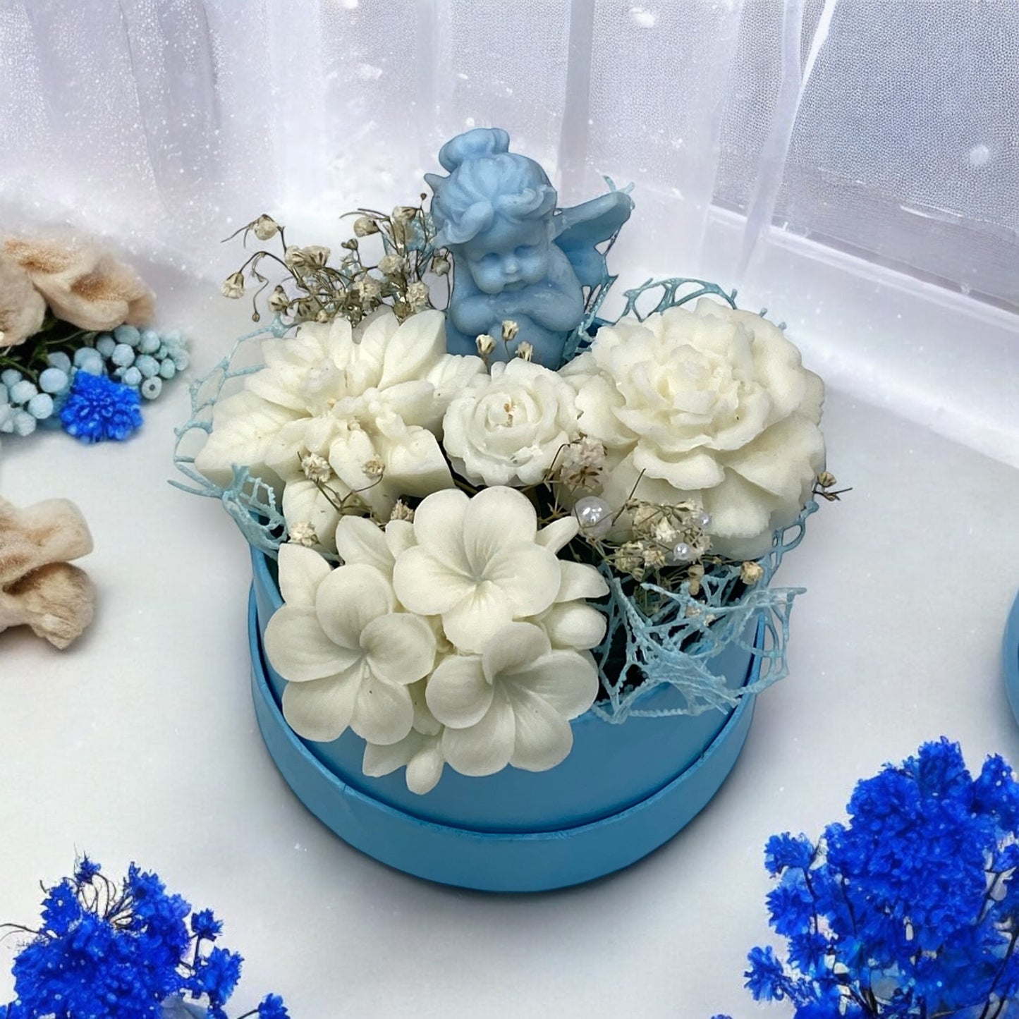 Mini Bouquet Di Candele In Cera Di Soia