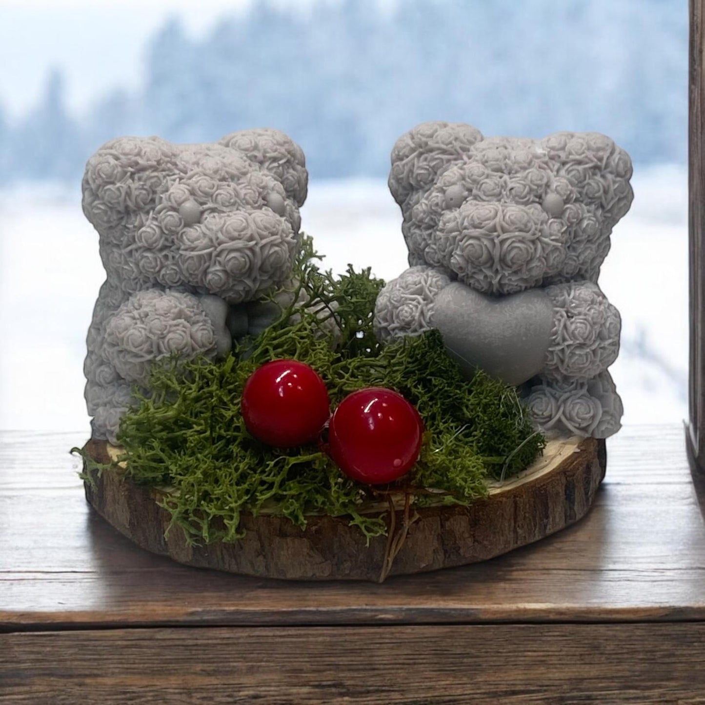 Fetta Di Legno Natalizia