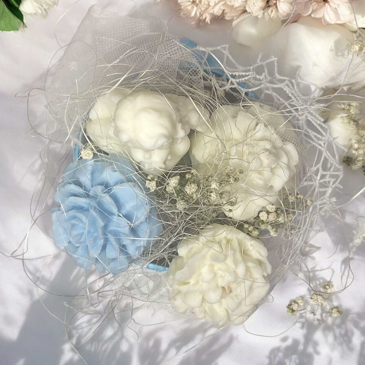Mini Bouquet Di Candele In Cera Di Soia