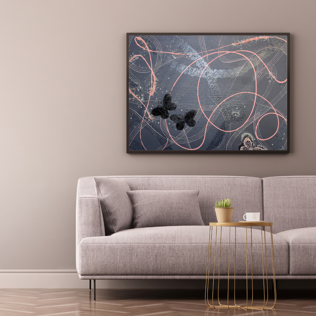 Quadro in acrilico: "Volo da Sola 🦋"