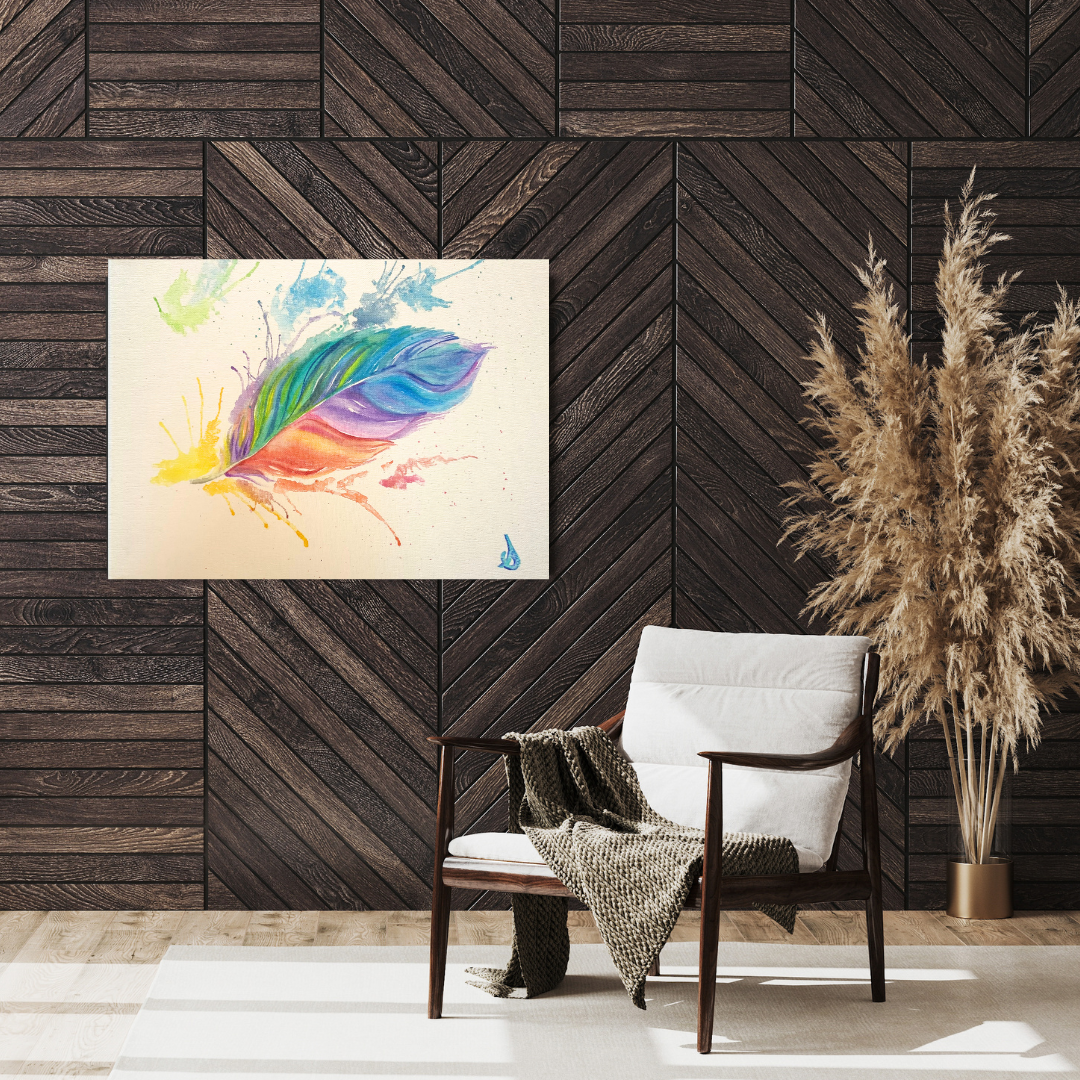 Quadro ad acquerello: "Primo Amore"