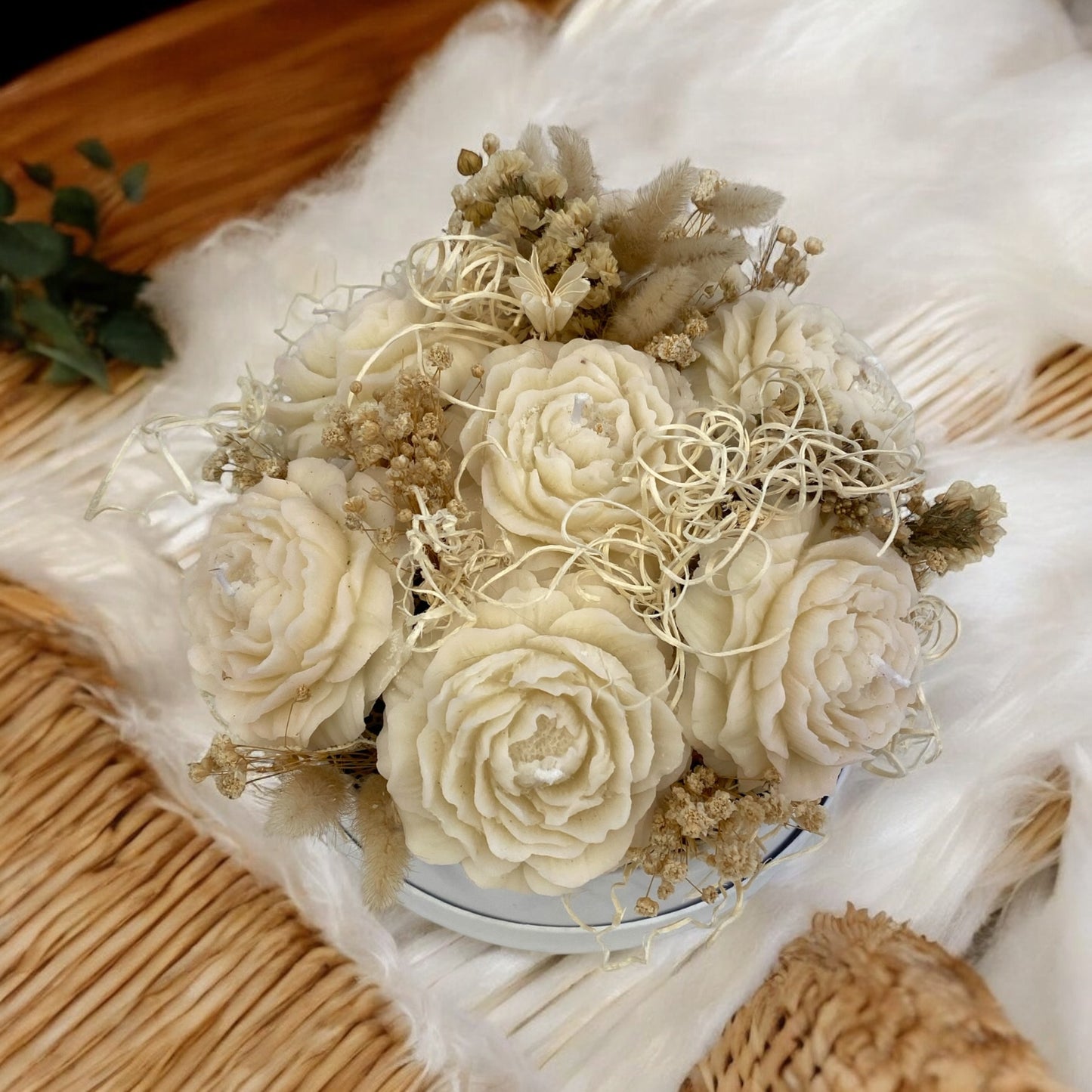 Bouquet di fiori di cera di soia