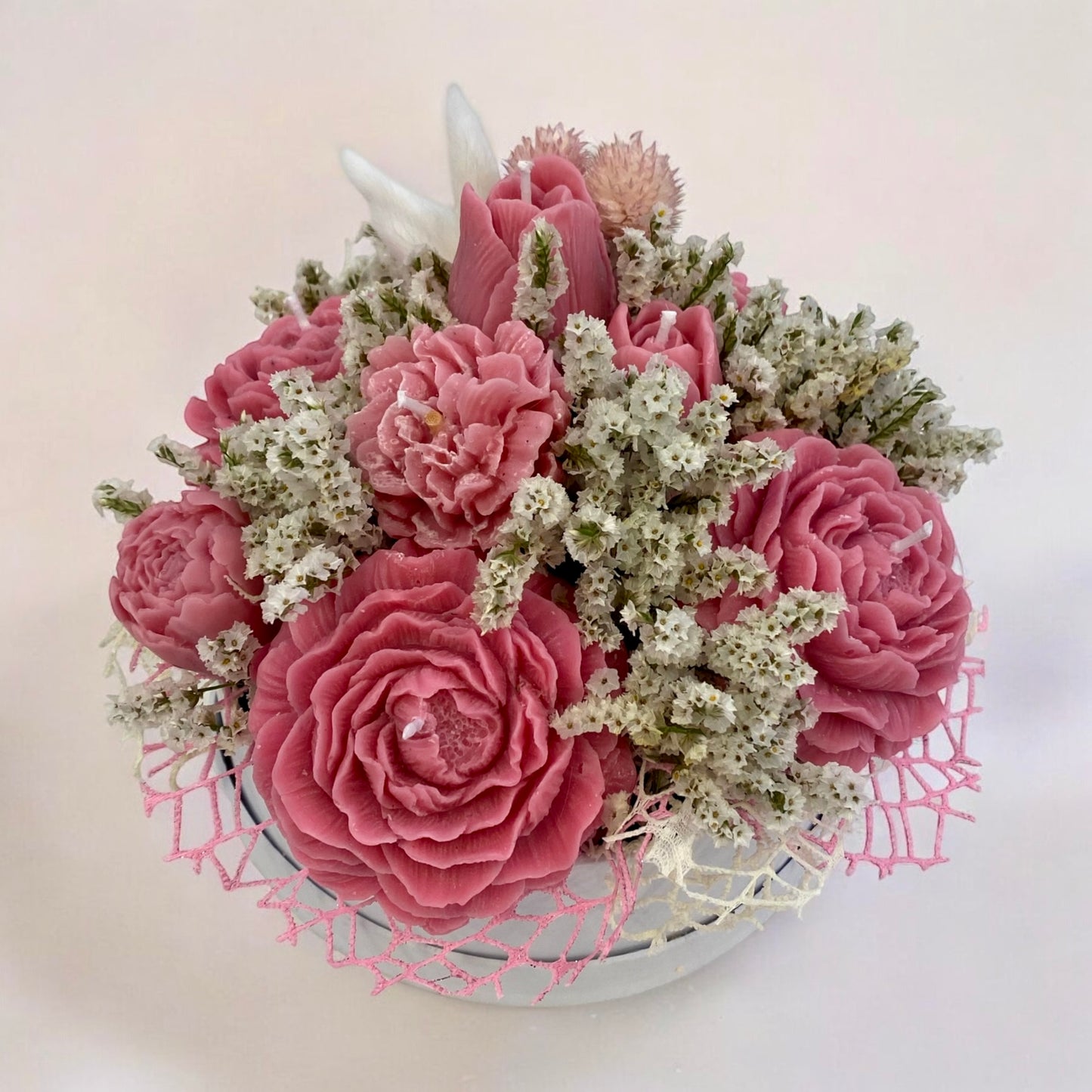 Bouquet di fiori di cera di soia