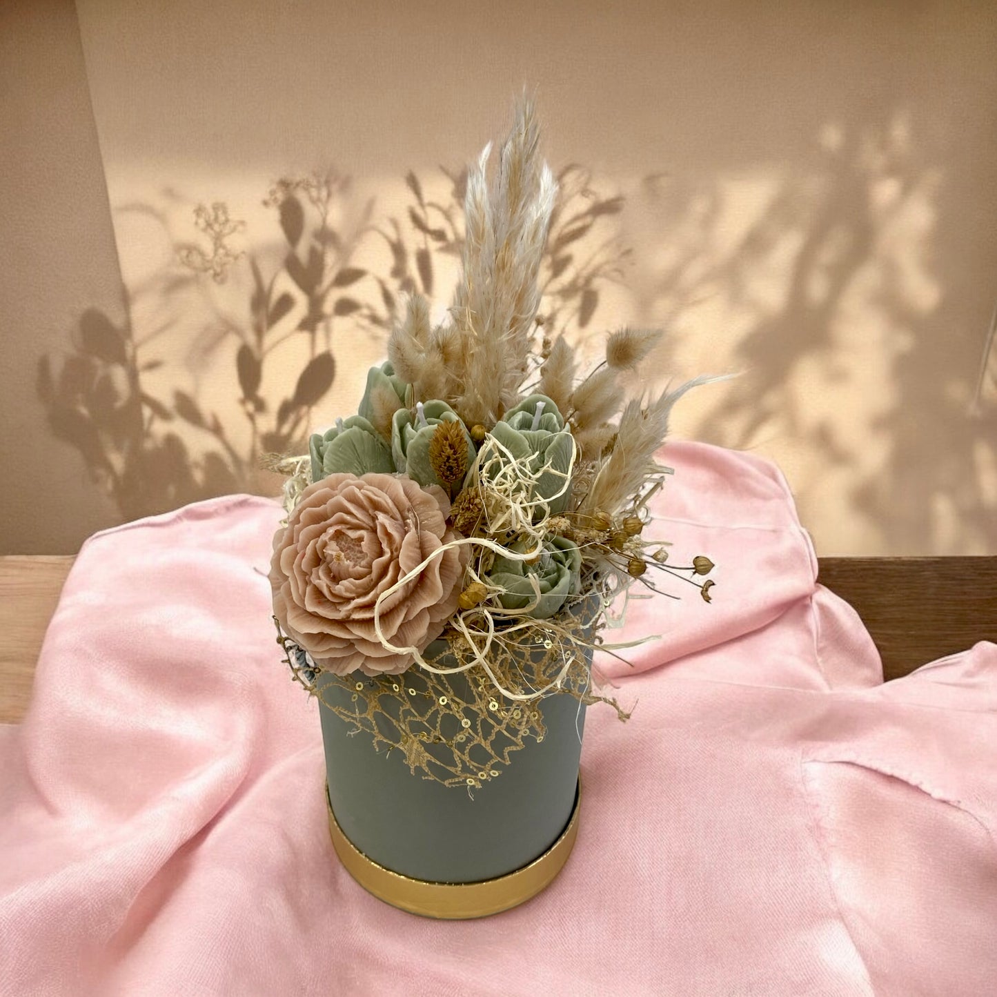 Bouquet di fiori di cera di soia