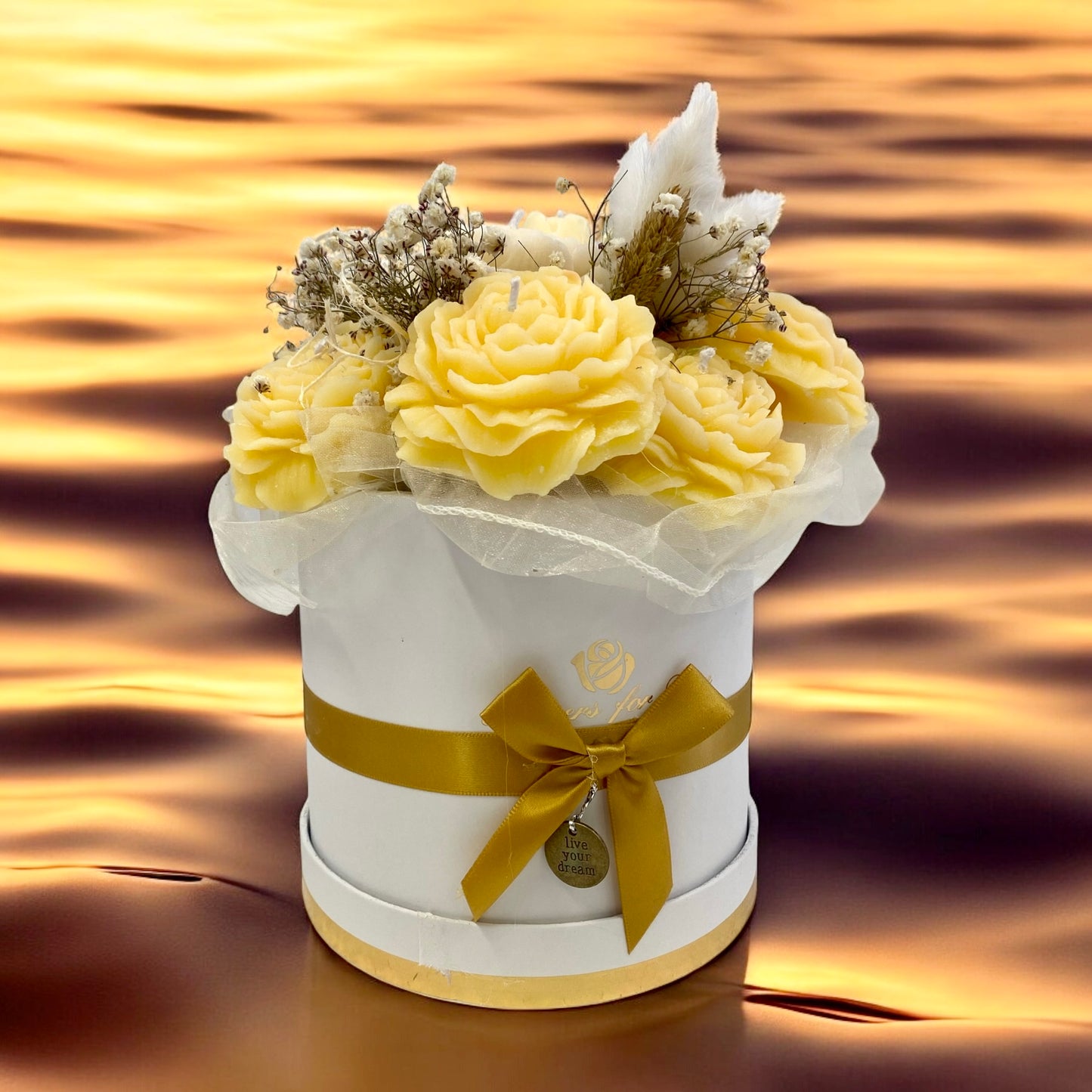 Bouquet di fiori di cera di soia
