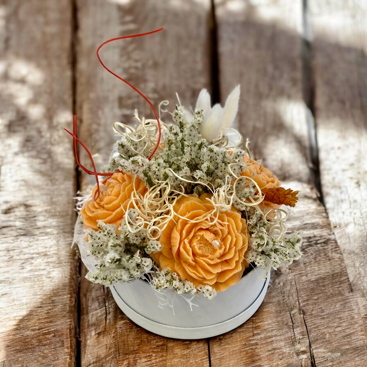Bouquet di fiori di cera di soia