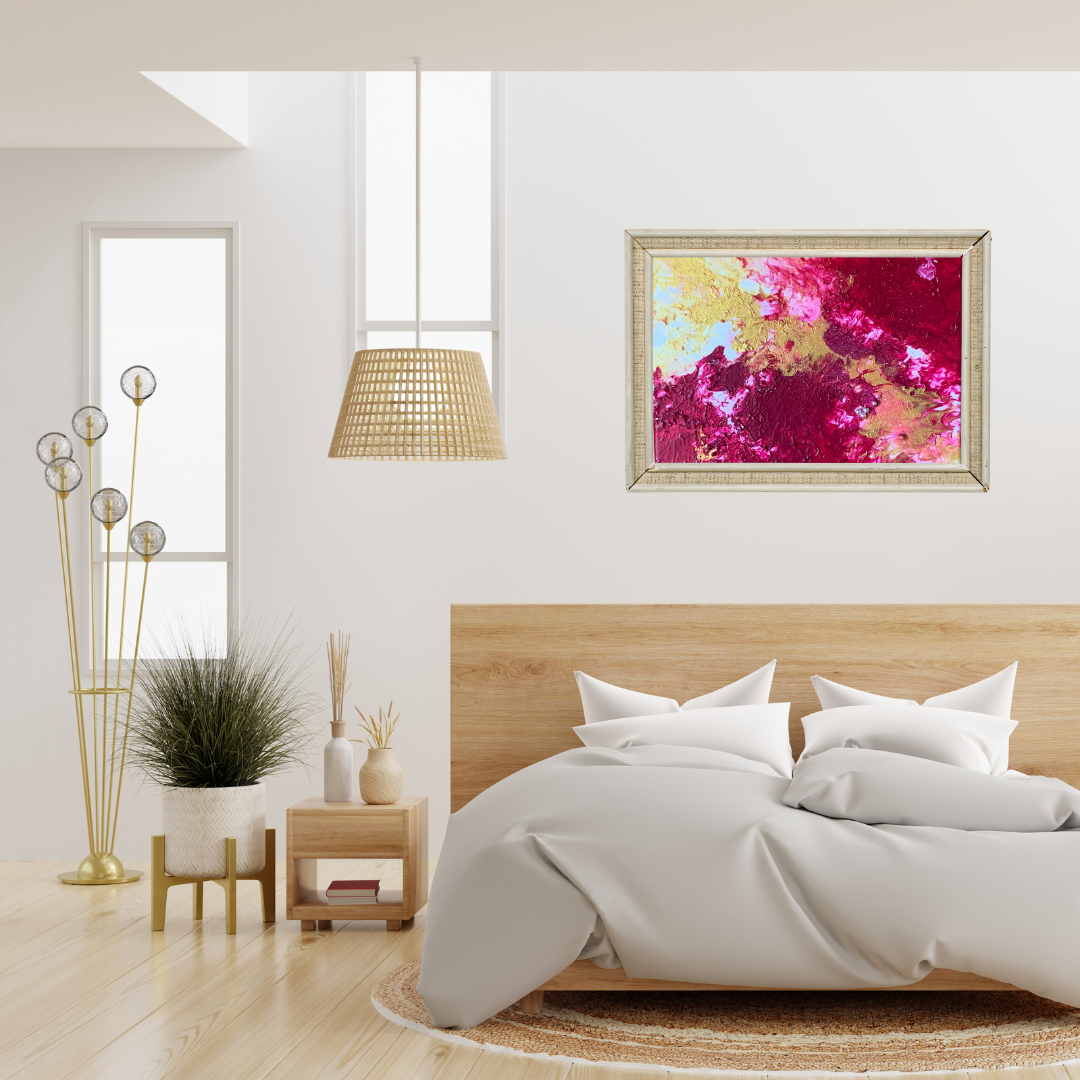 Quadro in acrilico: "Milkshake al Lampone"