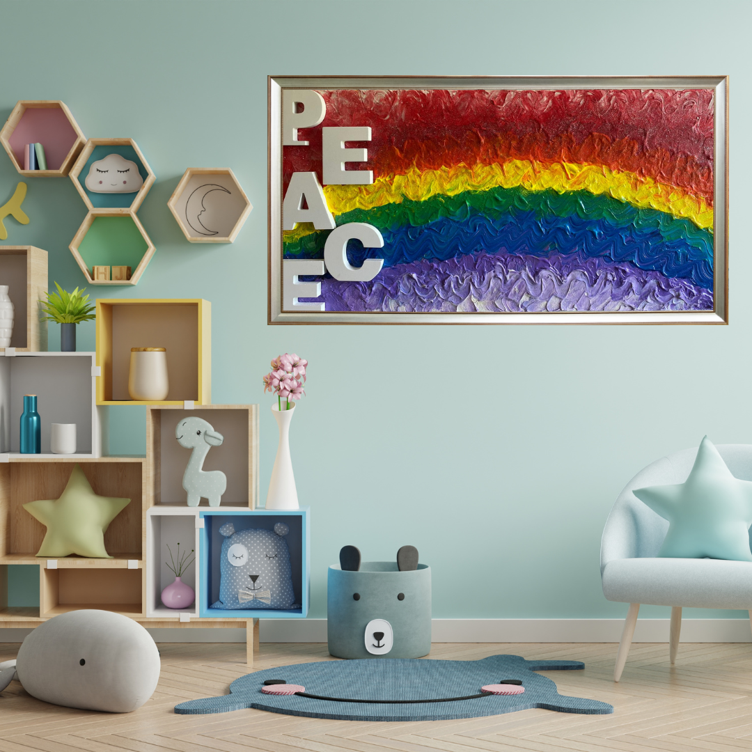 Quadro in acrilico: "Peace 🌈"