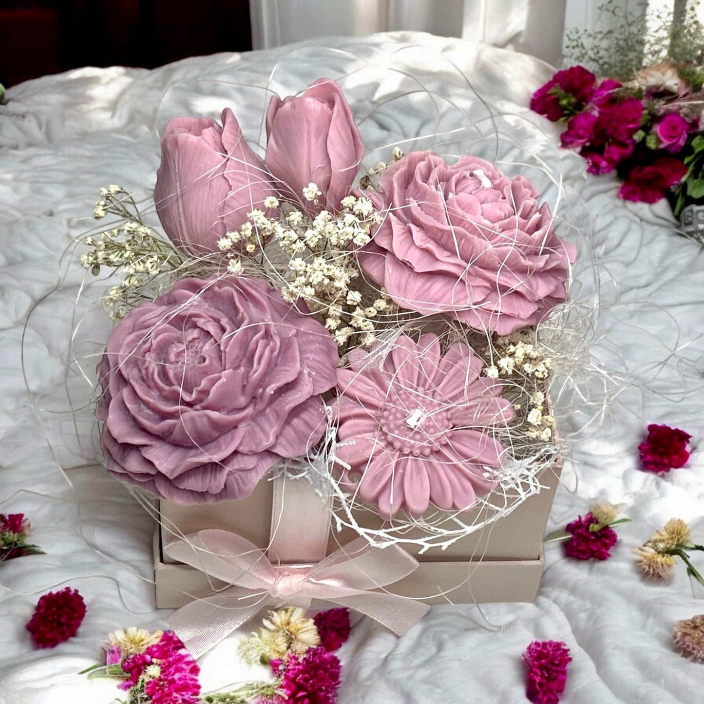 Bouquet Di Fiori Di Cera Di Soia