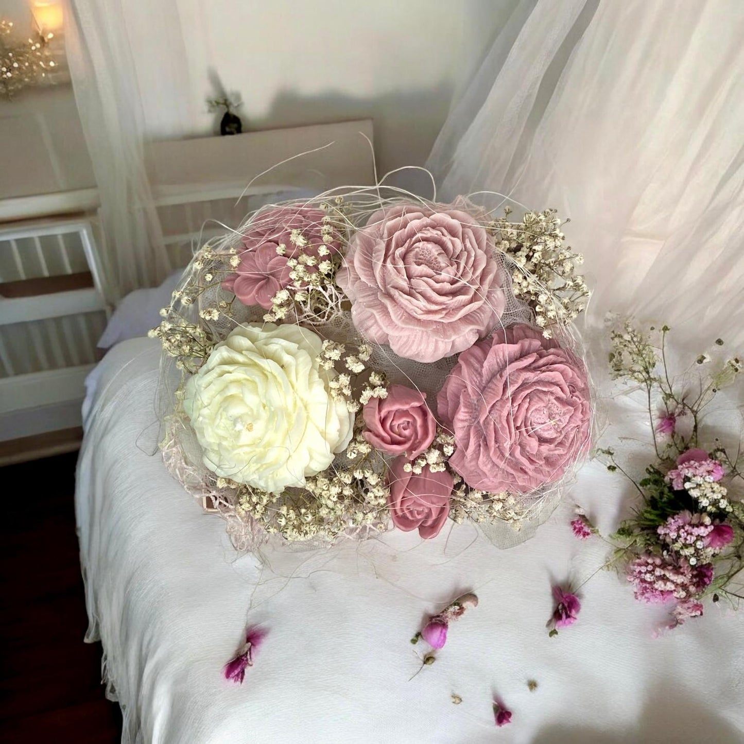 Bouquet Di Fiori Di Cera Di Soia