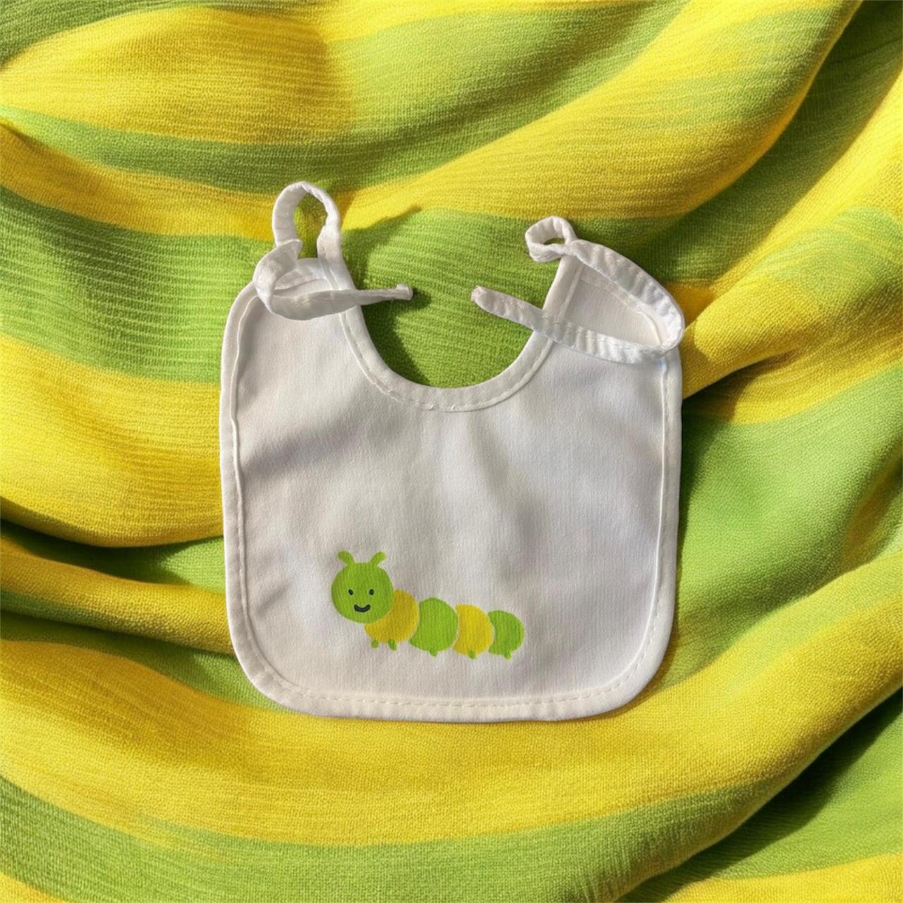 Bavaglino per neonati, dipinto a mano e personalizzabile.