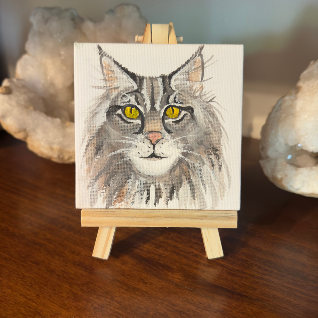 Quadretto personalizzabile con il ritratto del vostro animale domestico.