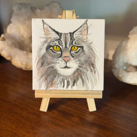 Quadretto personalizzabile con il ritratto del vostro animale domestico.