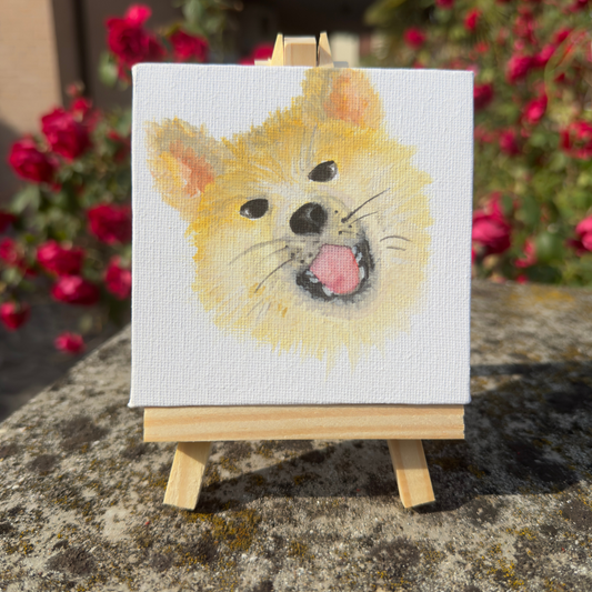 Quadretto personalizzabile con il ritratto del vostro animale domestico.