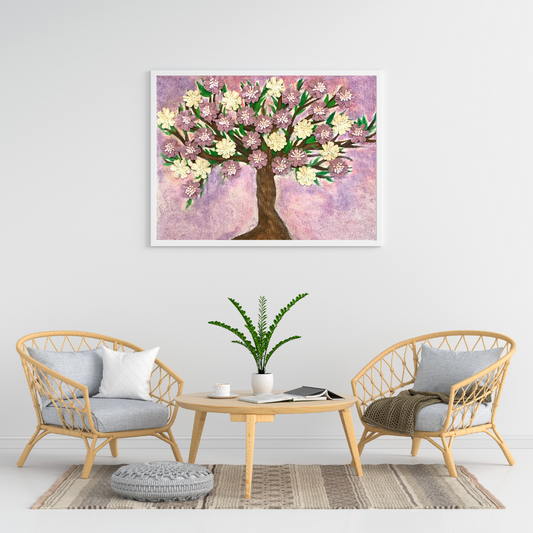 Quadro ad acquerello: "Bentornata Primavera"