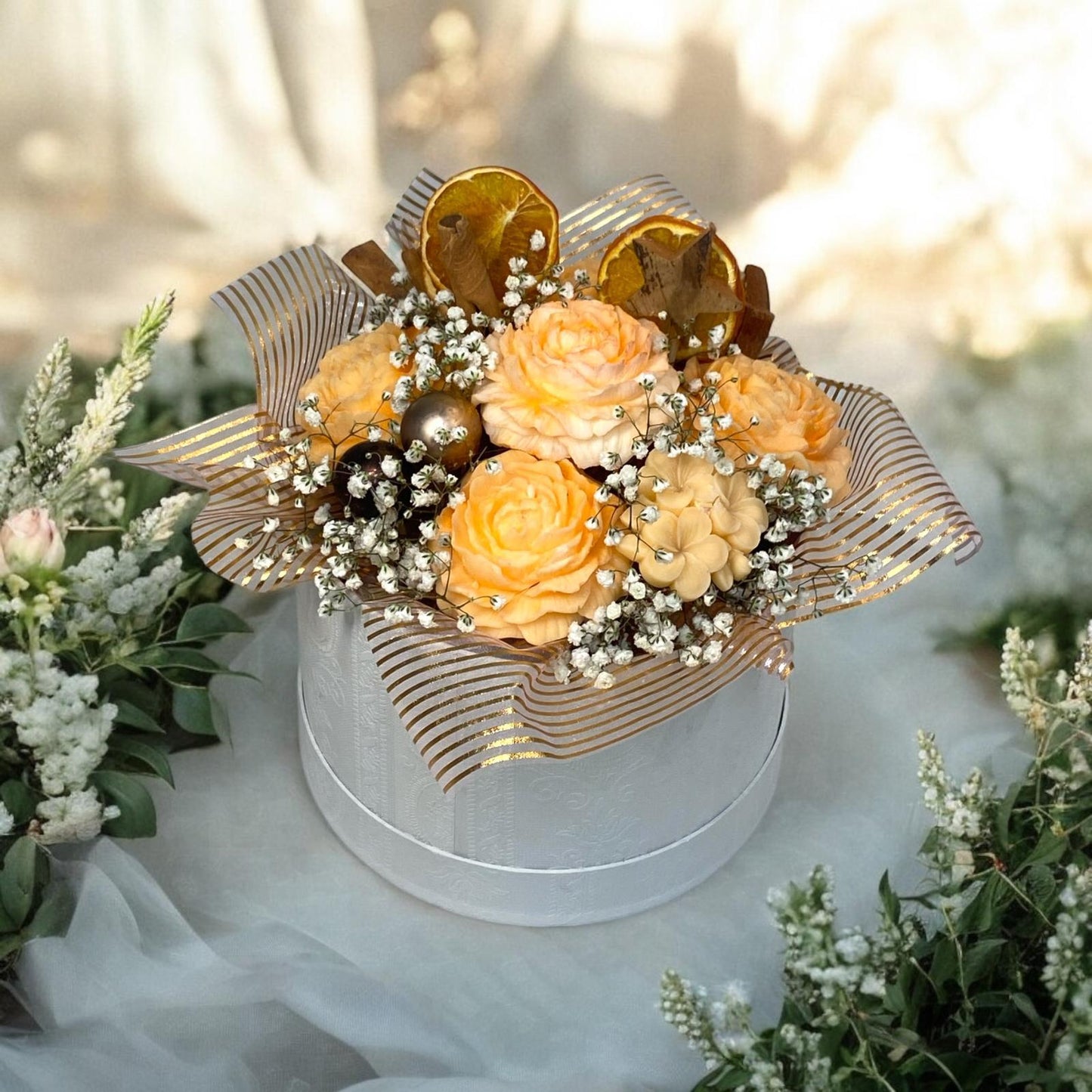 Bouquet Natalizio di Cera di Soia