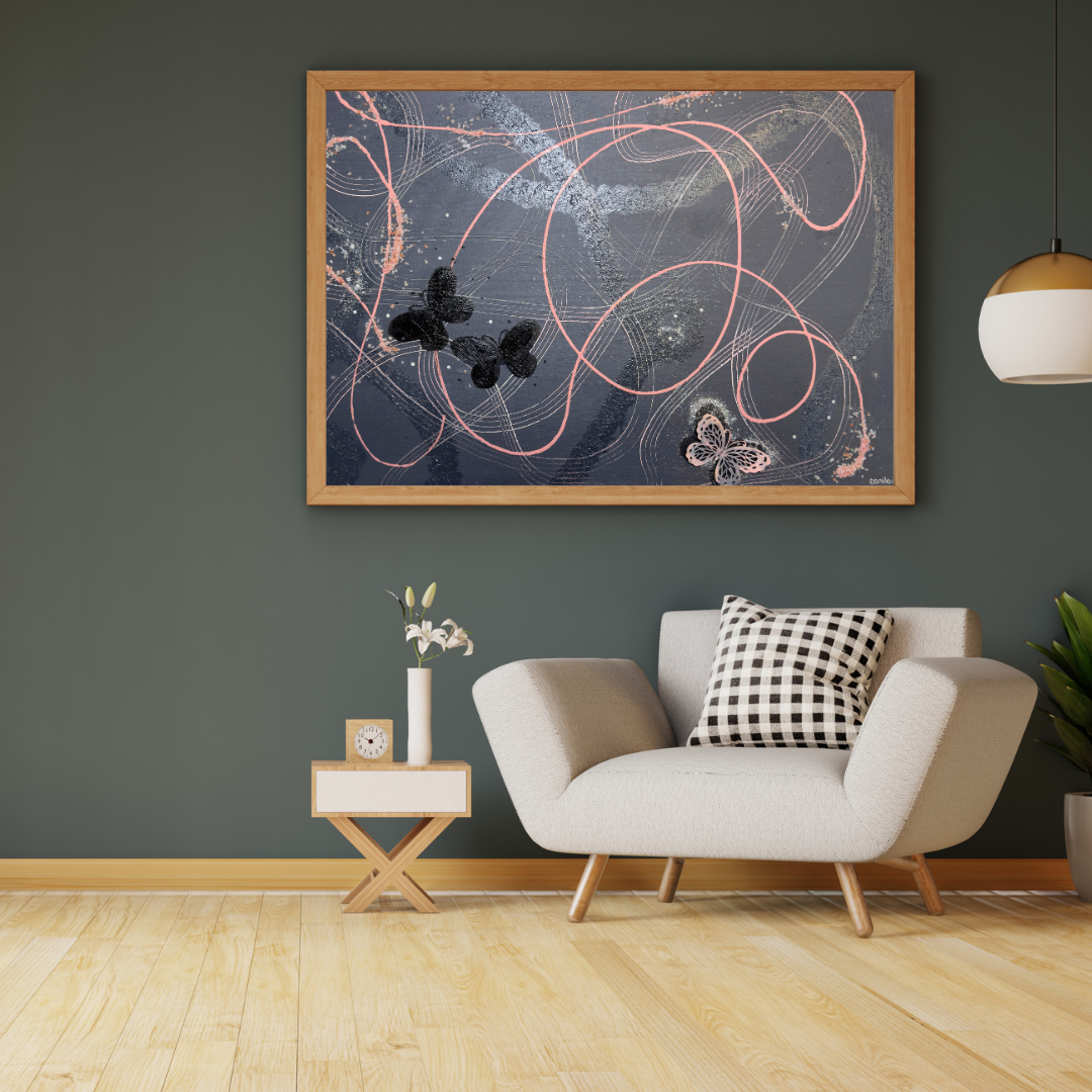 Quadro in acrilico: "Volo da Sola 🦋"
