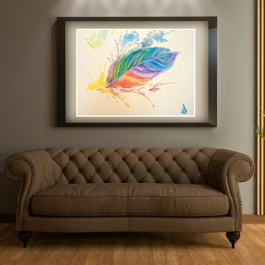Quadro ad acquerello: "Primo Amore"