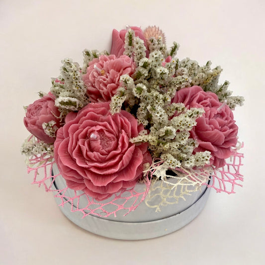 Bouquet di fiori di cera di soia