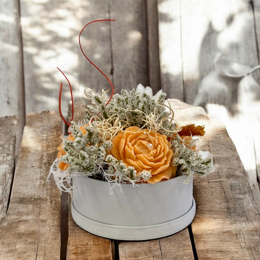 Bouquet di fiori di cera di soia