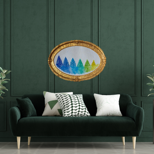 Quadro ad acquerello: "Mountain 🏔️"