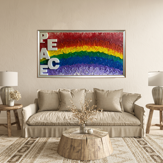 Quadro in acrilico: "Peace 🌈"
