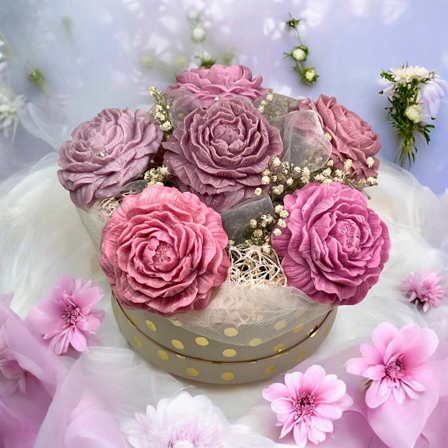 Bouquet Di Fiori Di Cera Di Soia