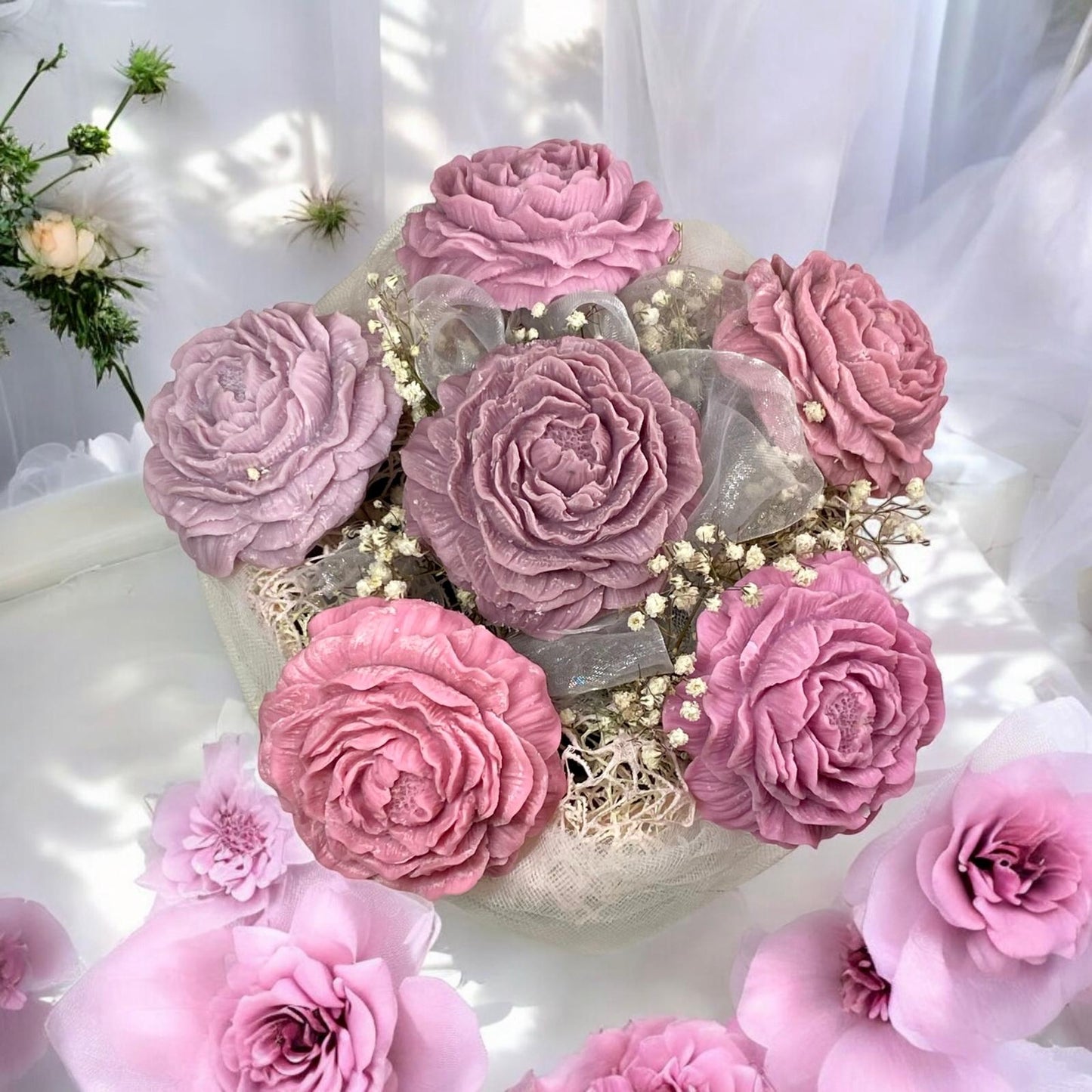 Bouquet Di Fiori Di Cera Di Soia