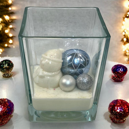 Composizione Natalizia In Vaso DI Vetro