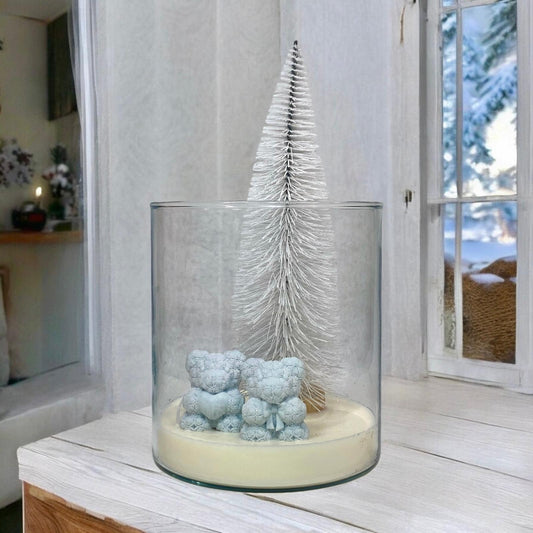 Composizione Natalizia In Vaso Di Vetro